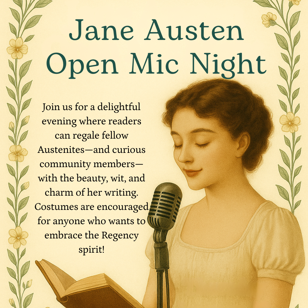 jane austen mic night