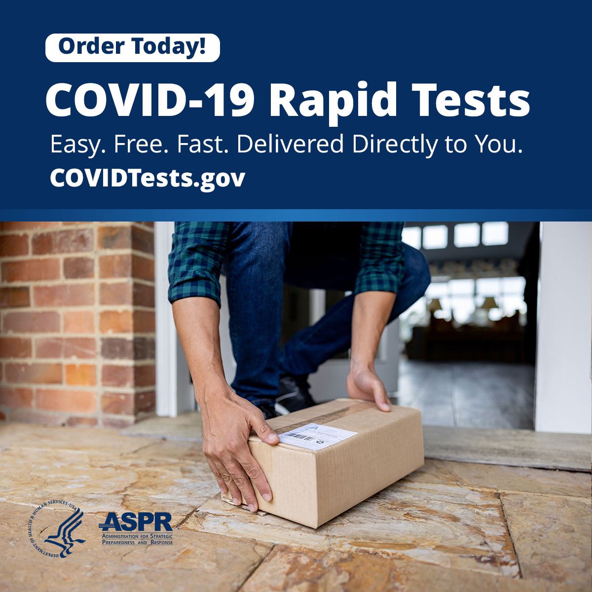 Order today! Covid-19 Rapid Tests: Easy, free, fast. Delivered to you. CovidTests.gov